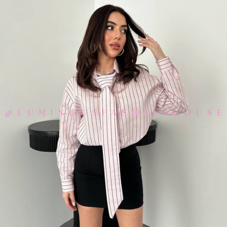 Pink Striped Shirt
